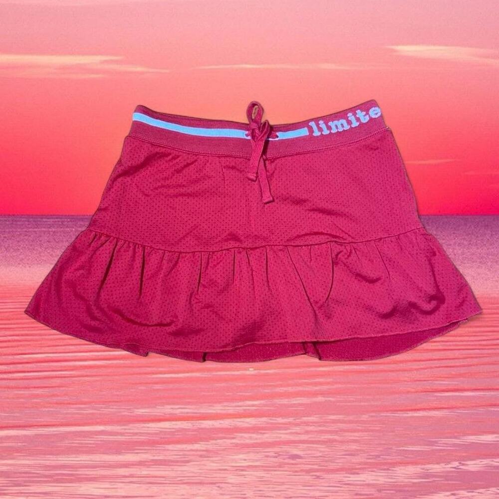 Deadstock Vintage Limited Too Athletic Red Mini Skirt